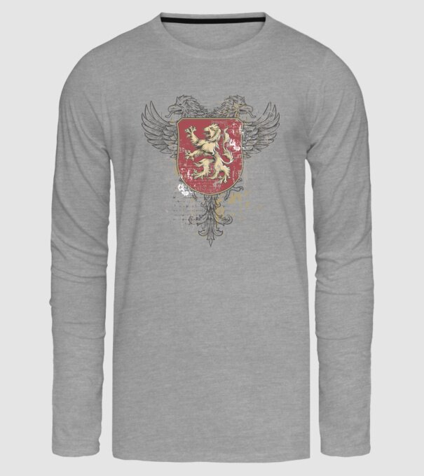 Scut - Leu model gri pe tricou