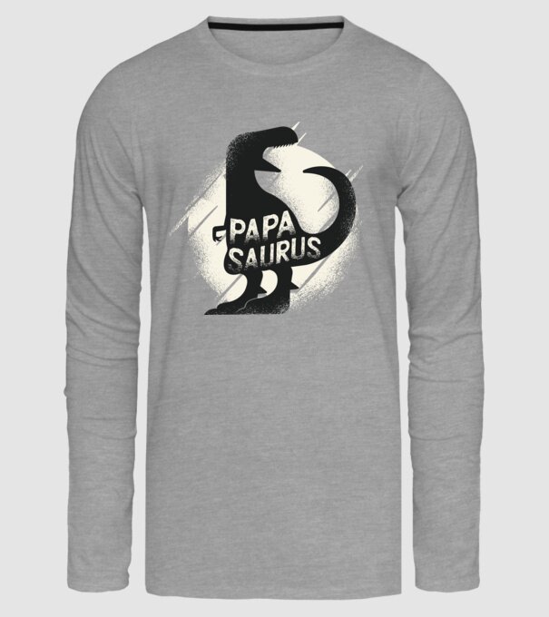 papasaurus model gri pe tricou