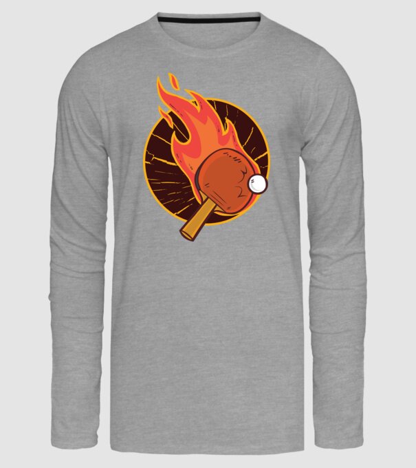 Paletă de ping-pong model gri pe tricou