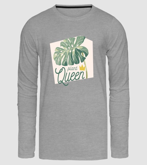 Plant Queen model gri pe tricou