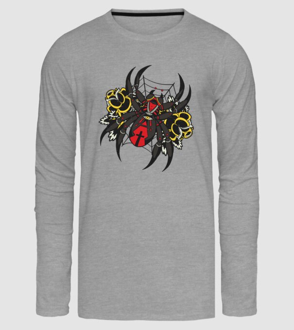 Păianjen model gri pe tricou