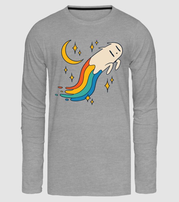 Pisoi zburător model gri pe tricou