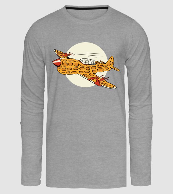 Prăjitură zburătoare model gri pe tricou