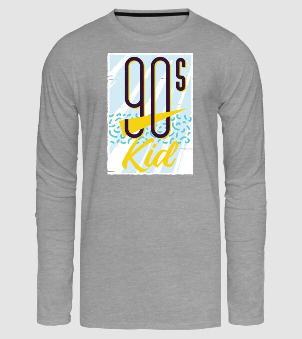 Retro 90s Kid model gri pe tricou