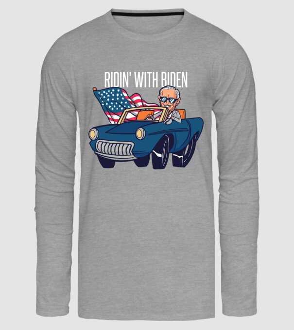 'Ridin'' with Biden - SUA 2020 alegeri' model gri pe tricou