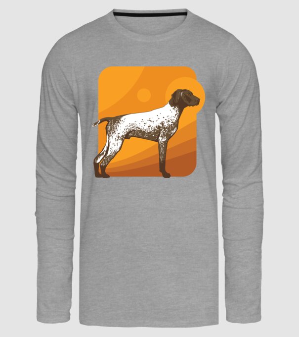 Pointer cu părul scurt model gri pe tricou