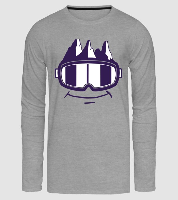 Ochelari de schi Smiley model gri pe tricou