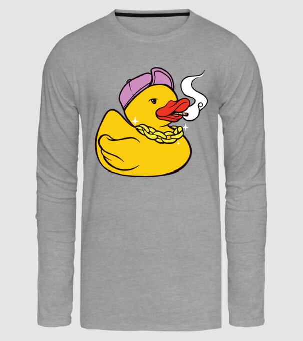 rățușcă de cauciuc Smoker model gri pe tricou