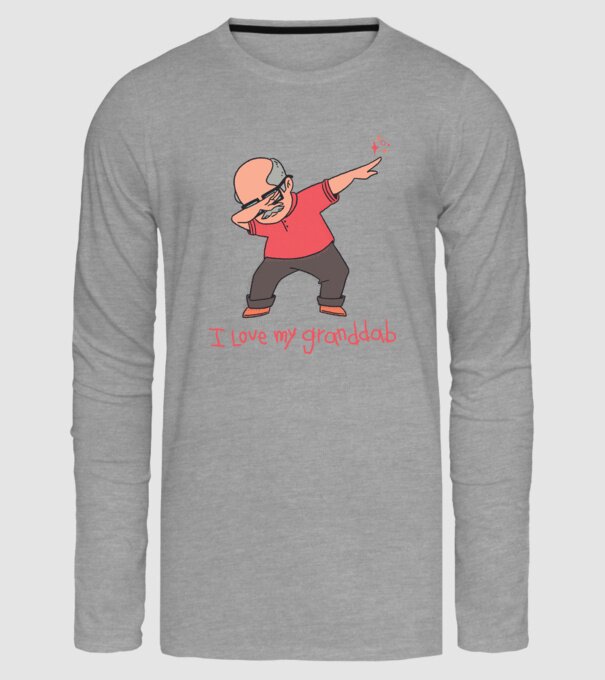 Îl iubesc pe bunicul meu model gri pe tricou