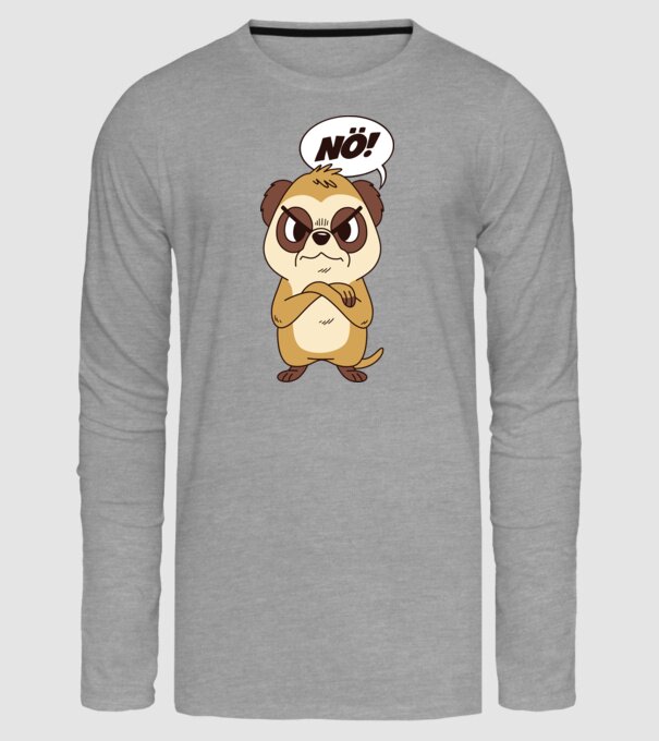 Suricată model gri pe tricou