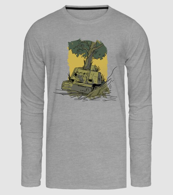 Tanc Copac model gri pe tricou