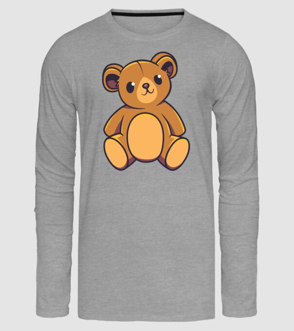 Ursuleț Teddy model gri pe tricou