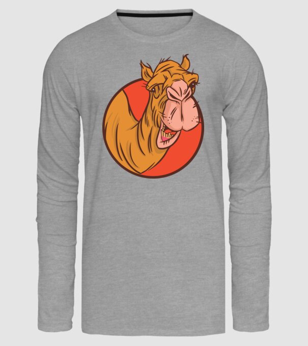 Cămilă model gri pe tricou