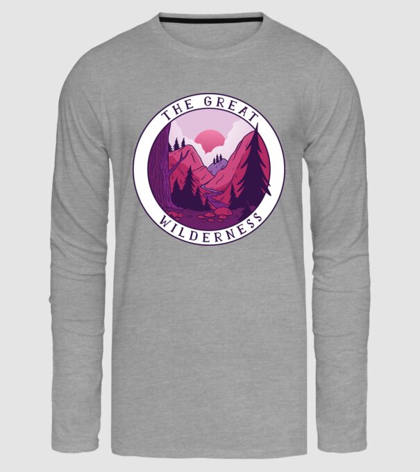 The Great Wilderness model gri pe tricou
