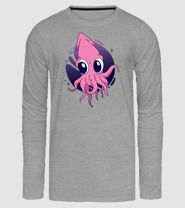 Calmar model gri pe tricou