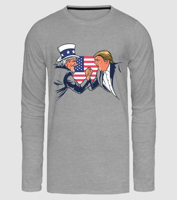 Trump Vs Unchiul Sam SUA 2020 alegeri prezidențiale model gri pe tricou