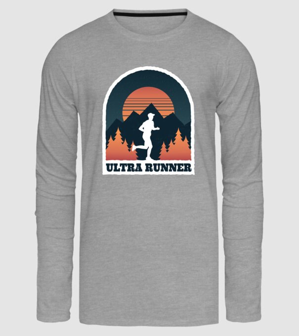 Ultra Runner Tricou alergare model gri pe tricou
