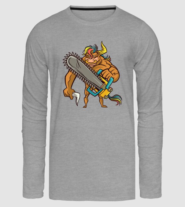 Unicorn Taur model gri pe tricou