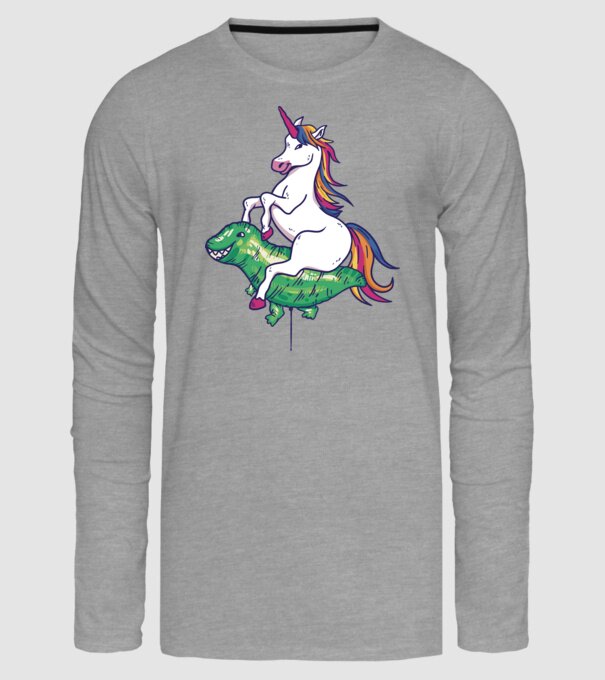 Balon cu Unicorn model gri pe tricou