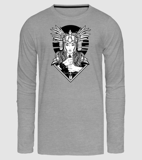 Zeița Valkyrie model gri pe tricou