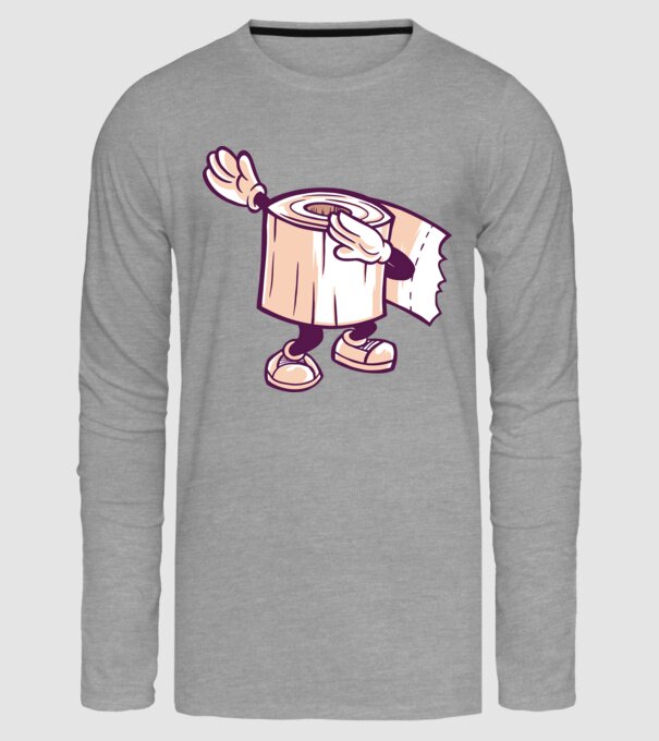 Hârtie igienică DAB model gri pe tricou