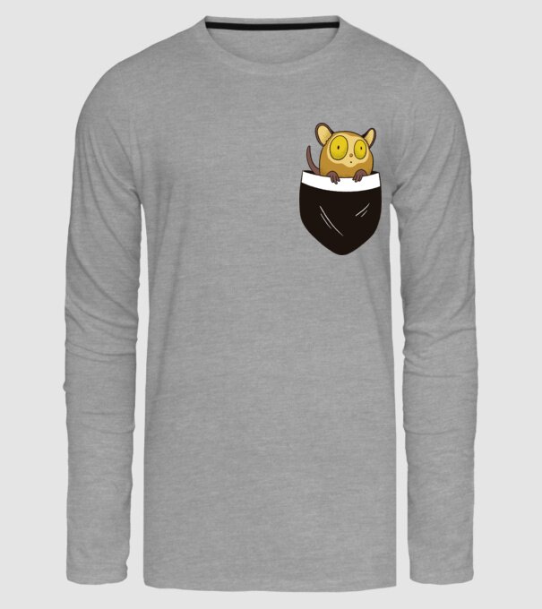 Maki de buzunar model gri pe tricou