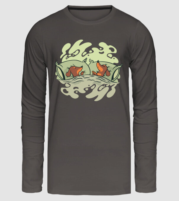 Teckeli dormind model gri închis pe tricou