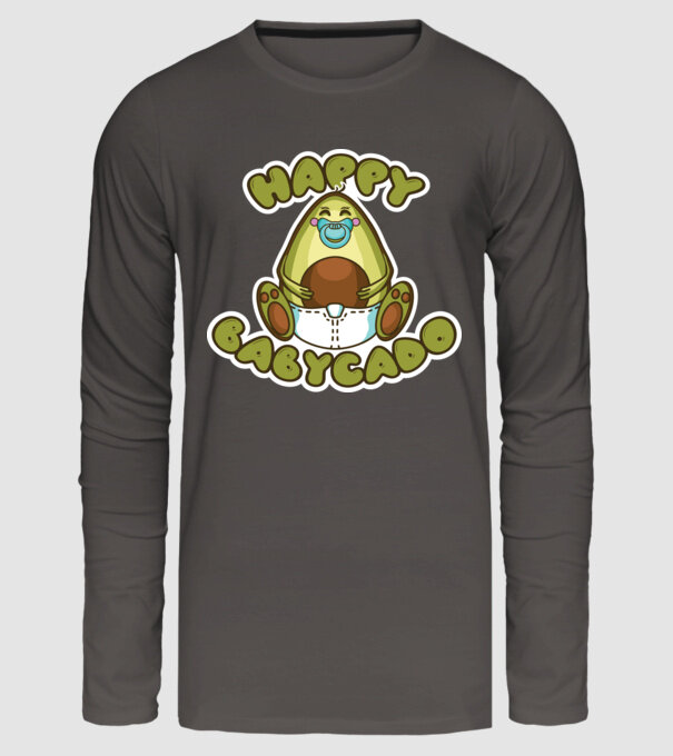 Avocado bebe model gri închis pe tricou