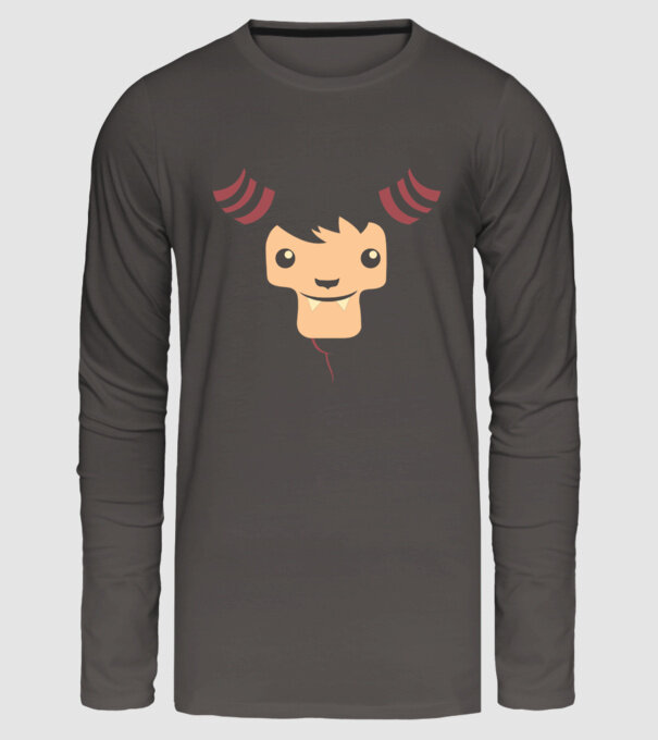 Goat Halloween model gri închis pe tricou