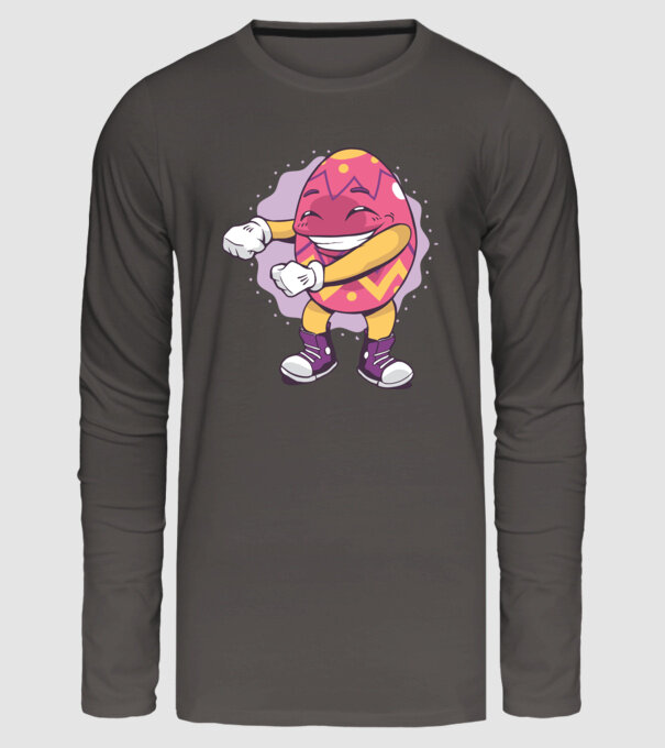 Ouă de Paște DAB model gri închis pe tricou