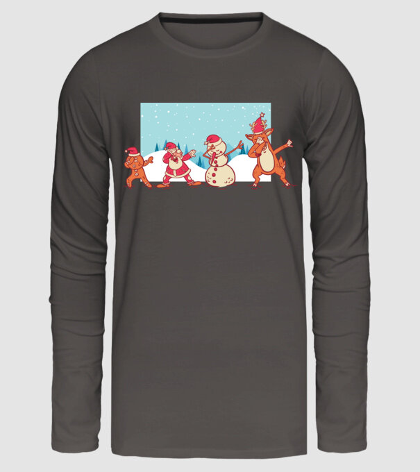 Crăciun DAB model gri închis pe tricou