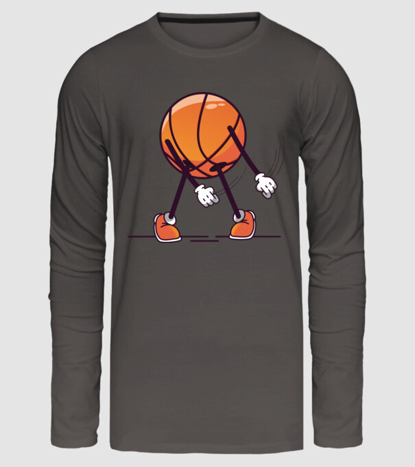 Baschet DAB model gri închis pe tricou