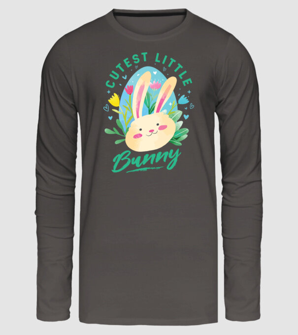 Cel mai dulce iepuraș model gri închis pe tricou