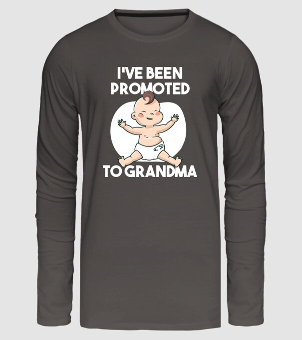Am devenit bunică model gri închis pe tricou
