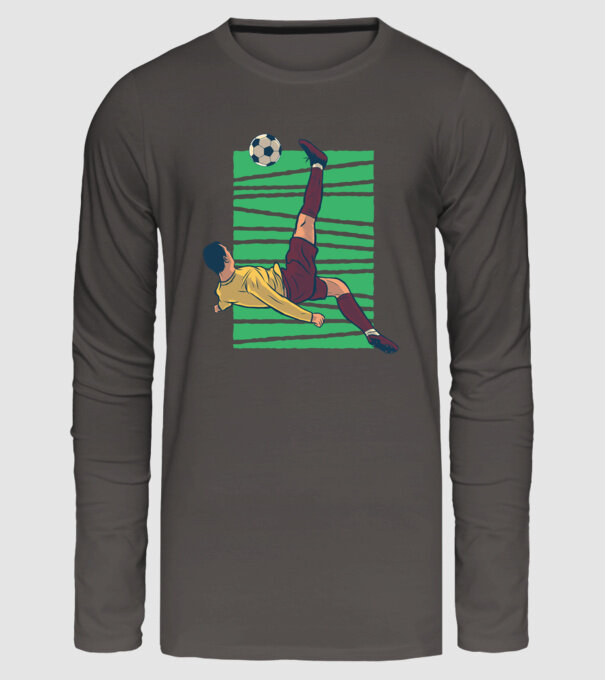 Fotbalist foarfecă model gri închis pe tricou