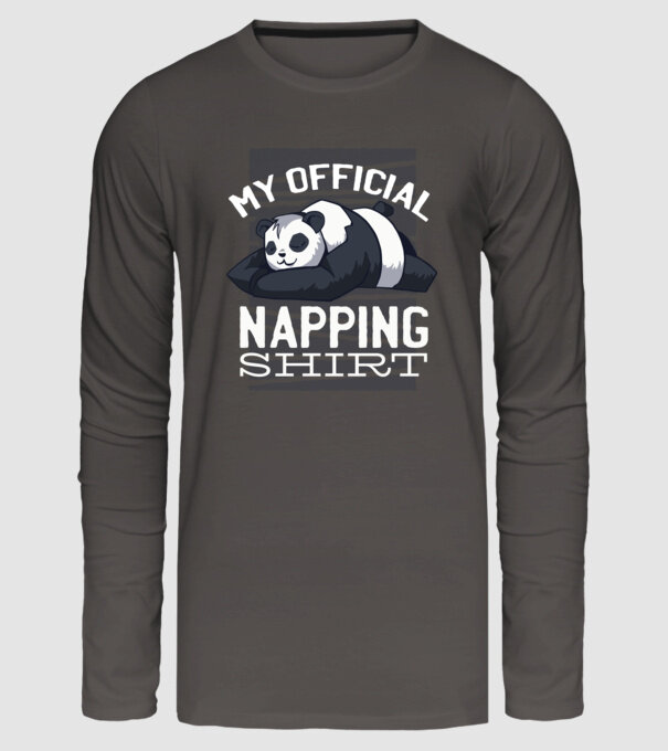 This is my official napping T-shirt, tricou amuzant odihnă model gri închis pe tricou