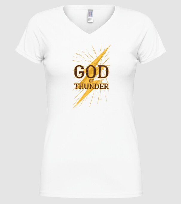 Zeul Fulgerului model alb pe tricou