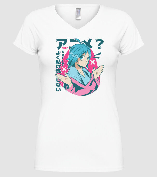 Tricou Anime model alb pe tricou