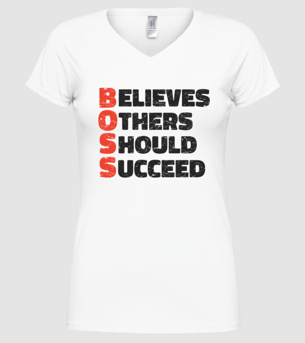 BOSS Șef model alb pe tricou