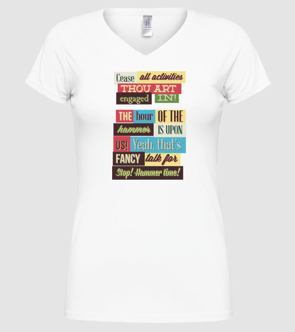 Cease all activities thou art engaged in model alb pe tricou