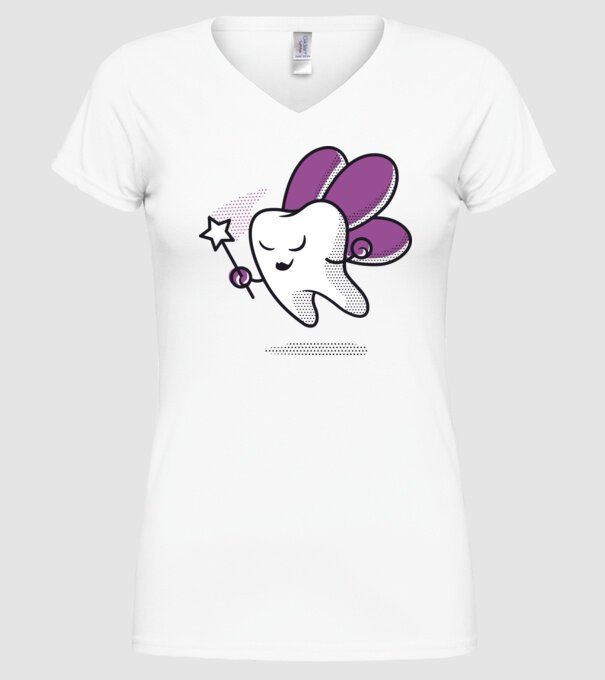 Zâna Măseluță model alb pe tricou