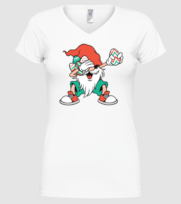 Elf de Paște DAB model alb pe tricou