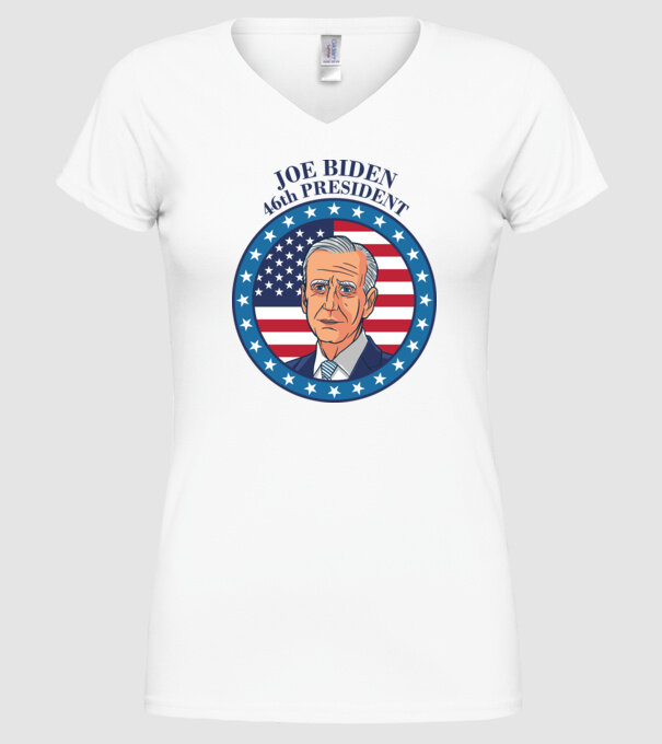 Joe Biden cel de-al 46-lea președinte al SUA model alb pe tricou