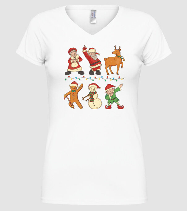 Crăciun DAB model alb pe tricou