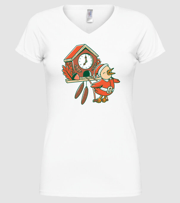 Cuc de Crăciun model alb pe tricou