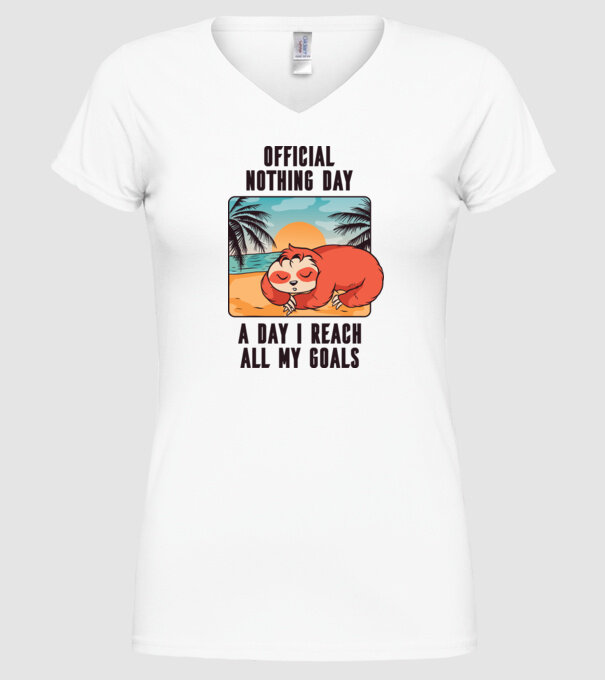 Leneș - Odihnă oficială model alb pe tricou