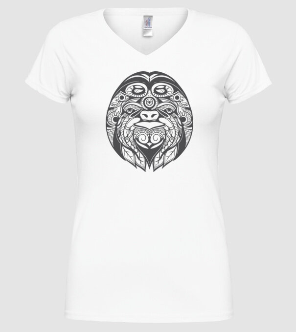 Motiv Leneș model alb pe tricou