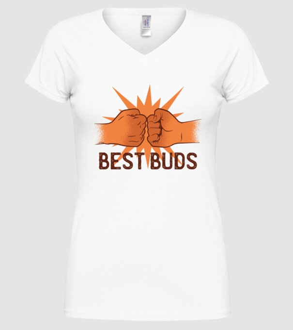 Cei mai buni prieteni model alb pe tricou