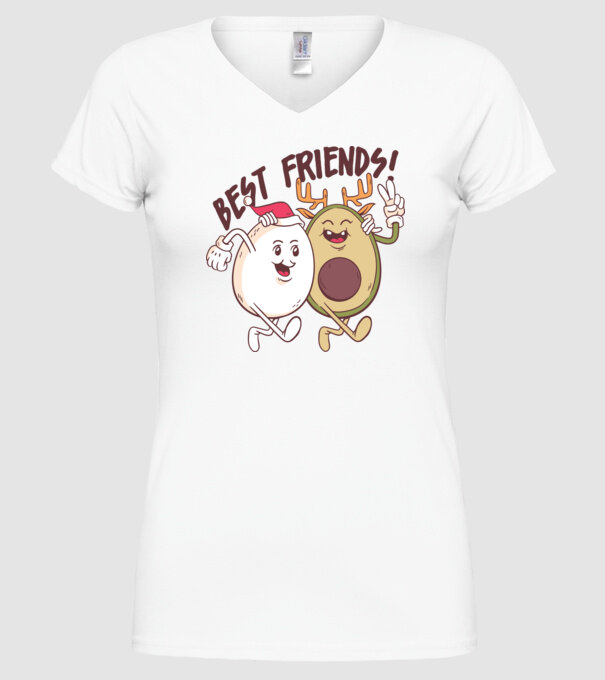 Cei mai buni prieteni vegan model alb pe tricou