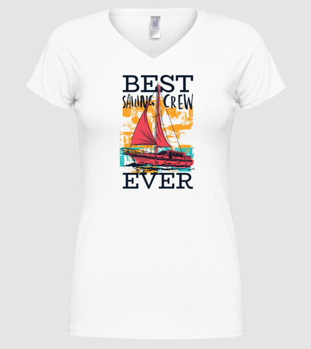 Cea mai bună echipă de navigație model alb pe tricou